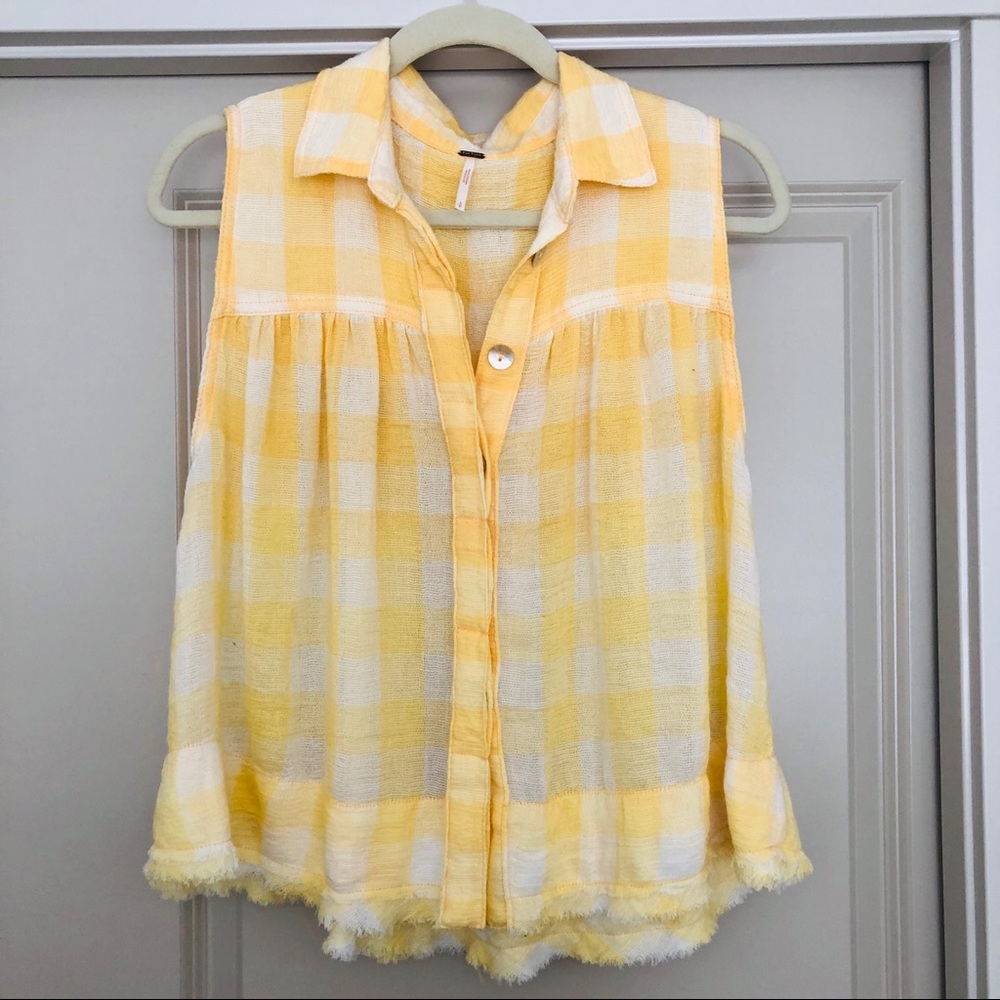 Free people button tank